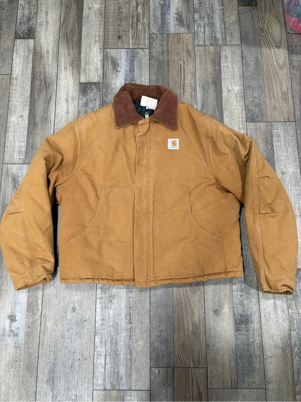 Vintage Carhartt Men's Brown Duck Detroit Jacket - Rugged Work Coat JQ186